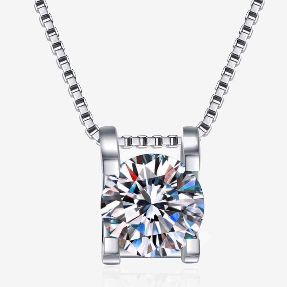 1 Carat Moissanite Necklace - Picture 4 of 5
